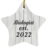 Biologist Established Est. 2022 - Star Ornament F