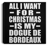 All I Want For Christmas Is My Dogue De Bordeaux - Canvas Square