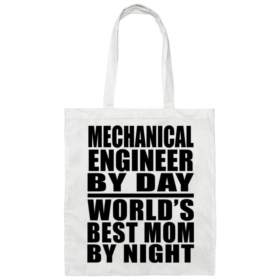 Mechanical Engineer By Day World's Best Mom By Night - Tote Bag White