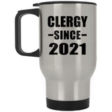 Clergy Since 2021 - Silver Travel Mug
