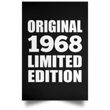 56th Birthday Original 1968 Limited Edition - Poster Portrait