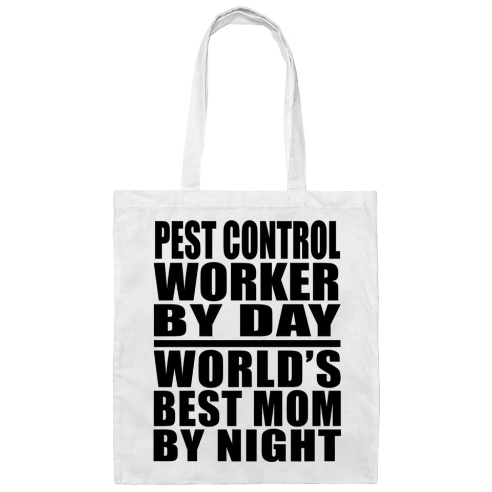 Pest Control Worker By Day World's Best Mom By Night - Tote Bag White