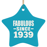 85th Birthday Fabulous Since 1939 - Star Ornament