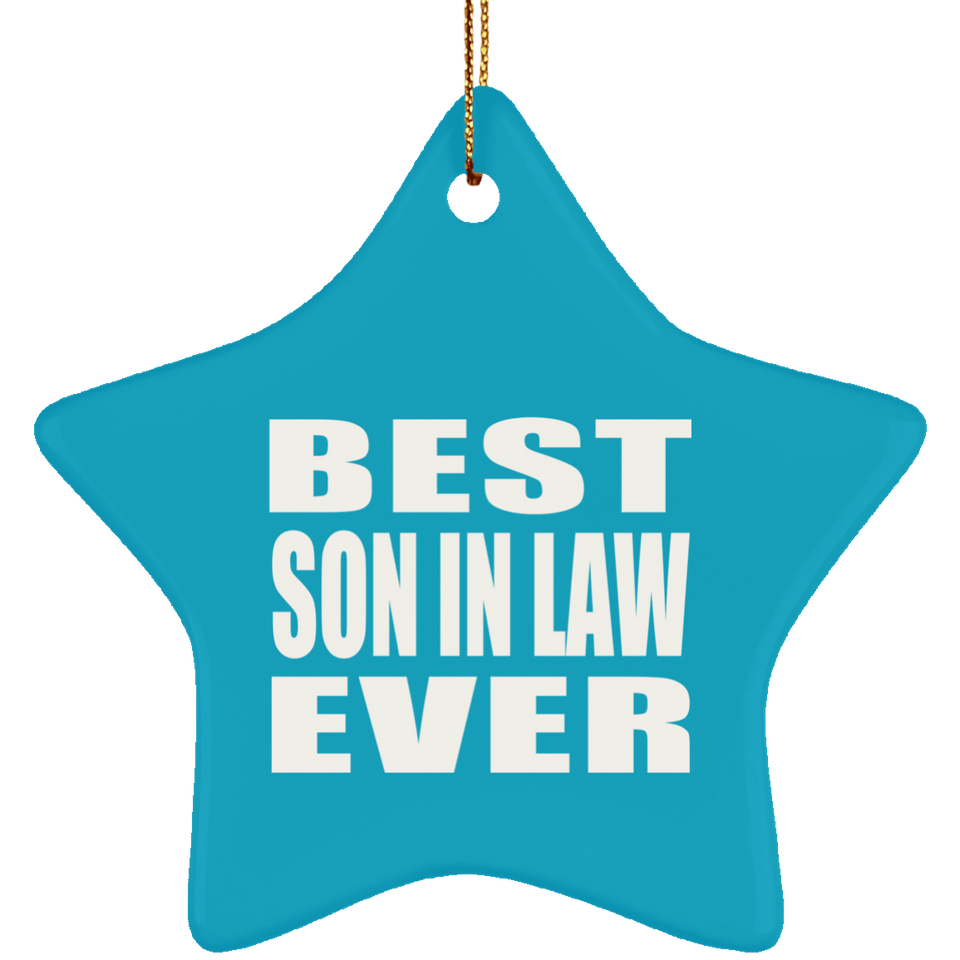 Best Son In Law Ever - Star Ornament