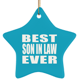 Best Son In Law Ever - Star Ornament