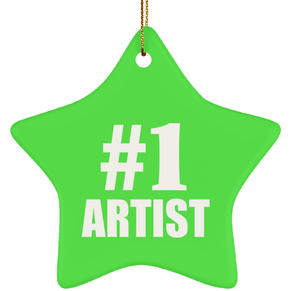 Number One #1 Artist - Star Ornament