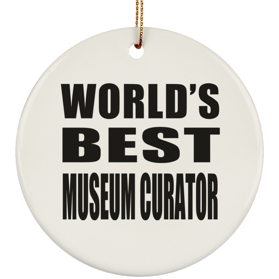 World's Best Museum Curator - Circle Ornament