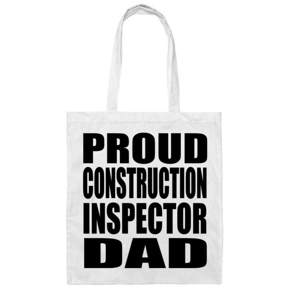 Proud Construction Inspector Dad - Tote Bag White