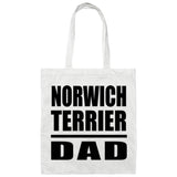 Norwich Terrier Dad - Tote Bag White