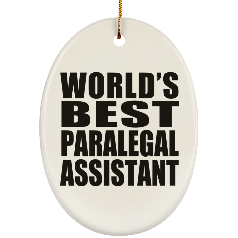 World's Best Paralegal Assistant - Oval Ornament