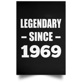 55th Birthday Legendary Since 1969 - Poster Portrait