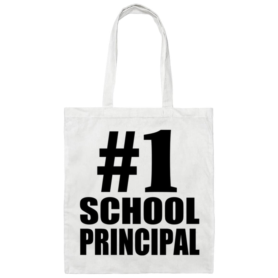 Number One #1 School Principal - Tote Bag White