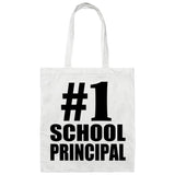Number One #1 School Principal - Tote Bag White