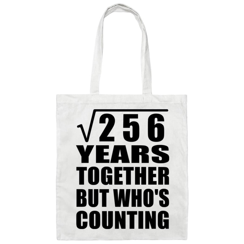 16th Anniversary Square Root of 256 Years Who's Counting - Tote Bag White