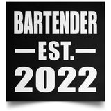 Bartender Established EST. 2022 - Poster Square