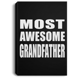 Most Awesome Grandfather - Canvas Portrait