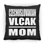 Czechoslovakian Vlcak Mom - Throw Pillow Black