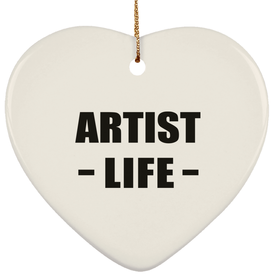 Artist Life - Heart Ornament