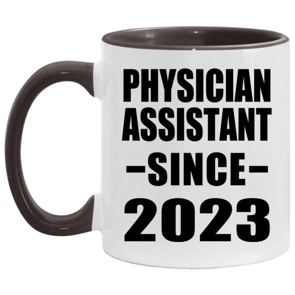 Physician Assistant Since 2023 - 11oz Accent Mug Black
