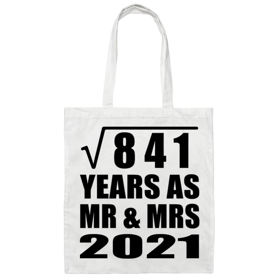 29th Anniversary Square Root of 841 Years As Mr & Mrs 2021 - Tote Bag White