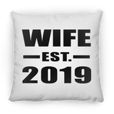 Wife Established EST. 2019 - Throw Pillow