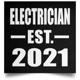 Electrician Established EST. 2021 - Poster Square