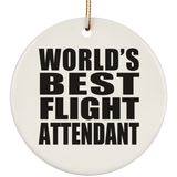 World's Best Flight Attendant - Circle Ornament