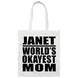 Janet World's Okayest Mom - Tote Bag White