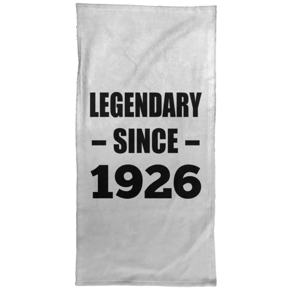98th Birthday Legendary Since 1926 - Hand Towel