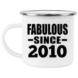 14th Birthday Fabulous Since 2010 - 12oz Camping Mug
