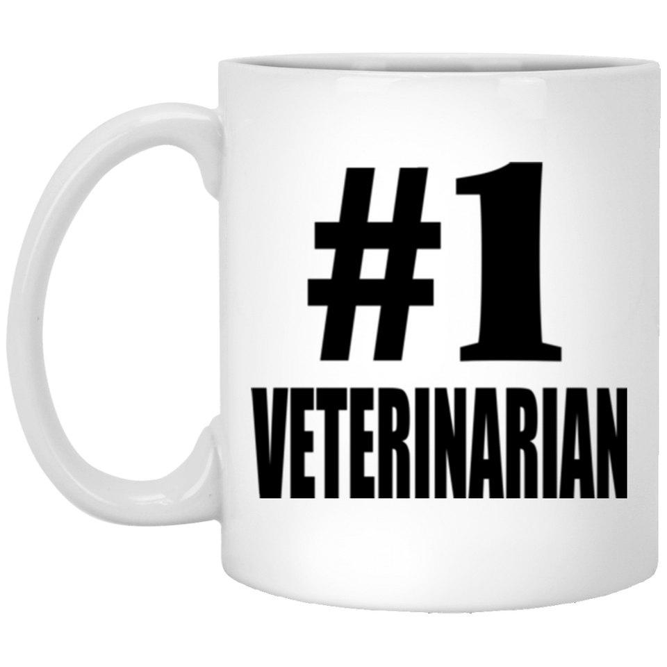 Number One #1 Veterinarian - 11 Oz Coffee Mug