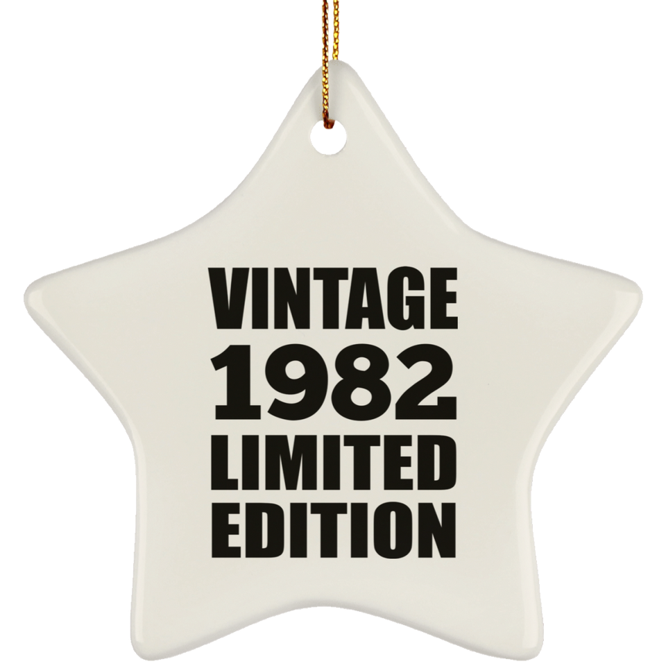 42nd Birthday Vintage 1982 Limited Edition - Star Ornament