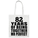 82nd Anniversary 82 Years Of Being Mr Perfect - Tote Bag White