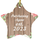 Purchasing Agent Established Est. 2023 - Star Ornament B