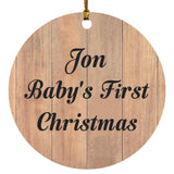 Jon Baby's First Christmas - Circle Ornament C