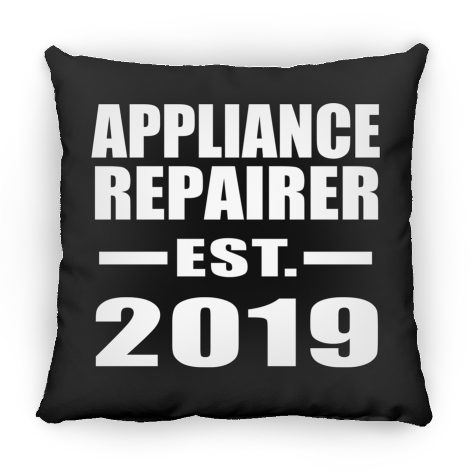 Appliance Repairer Established EST. 2019 - Throw Pillow Black