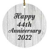 Happy 44th Anniversary 2022 - Circle Ornament F