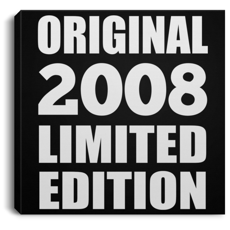 16th Birthday Original 2008 Limited Edition - Canvas Square