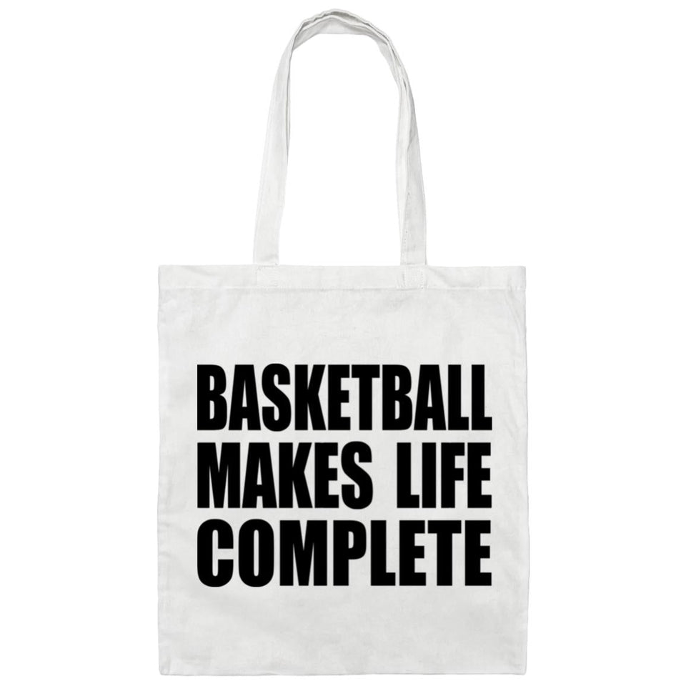 Basketball Makes Life Complete - Tote Bag White