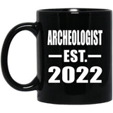 Archeologist Established EST. 2022 - 11oz Coffee Mug Black