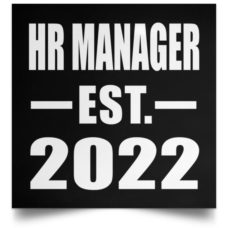HR Manager Established EST. 2022 - Poster Square