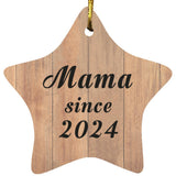 Mama Since 2024 - Star Ornament C