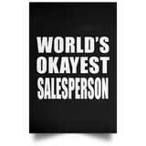 World's Okayest Salesperson - Poster Portrait