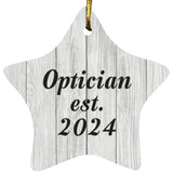 Optician Established Est. 2024 - Star Ornament F