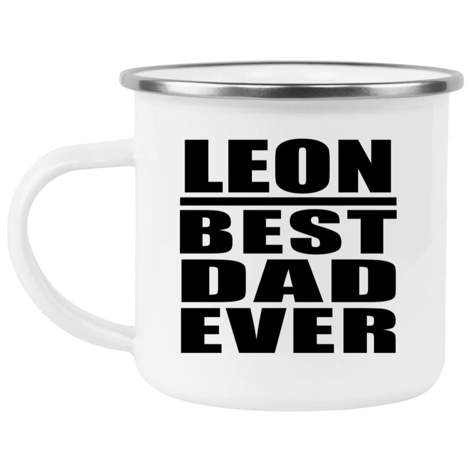 Leon Best Dad Ever - 12oz Camping Mug