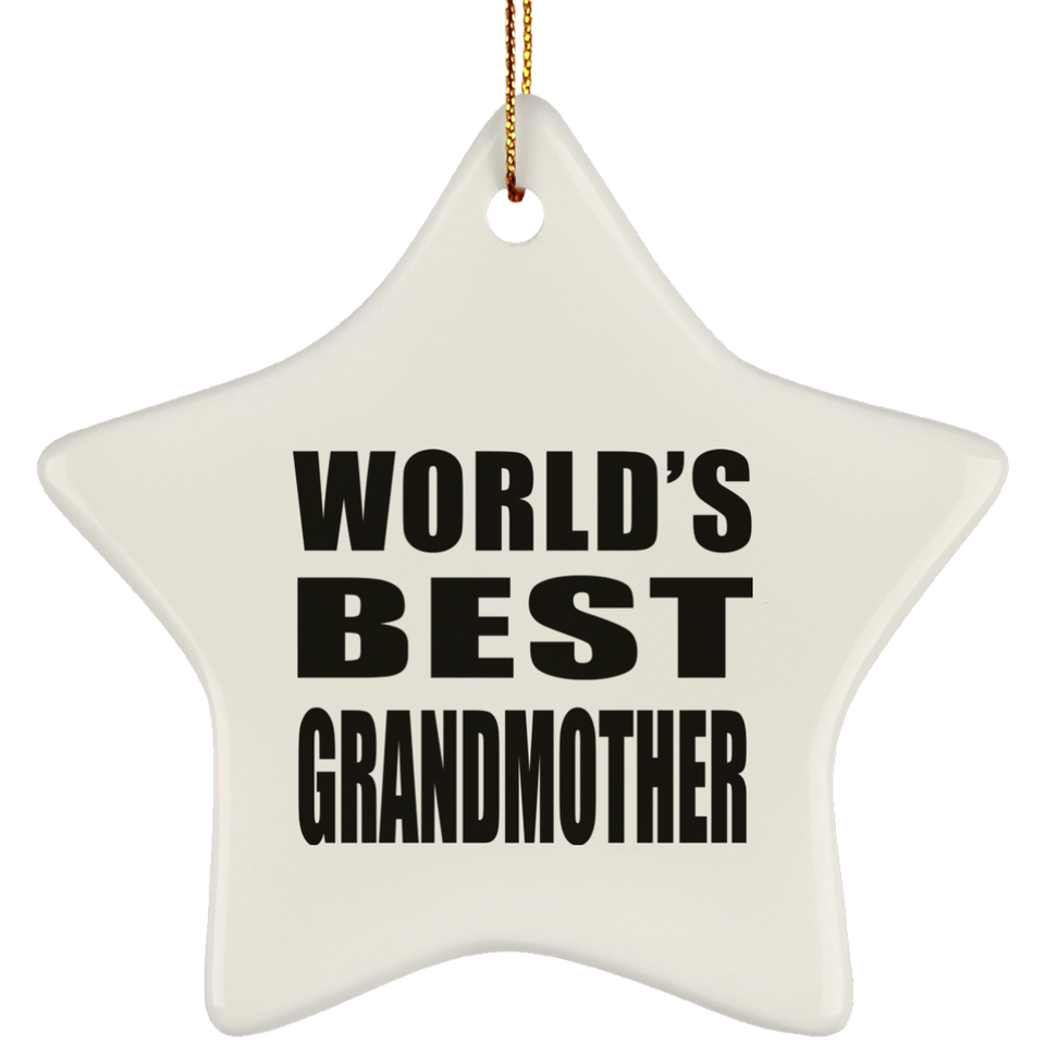 World's Best Grandmother - Star Ornament