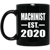 Machinist Established EST. 2020 - 11oz Coffee Mug Black