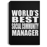 World's Best Social Community Manager - Canvas Portrait