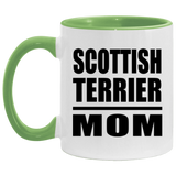 Scottish Terrier Mom - 11oz Accent Mug Green