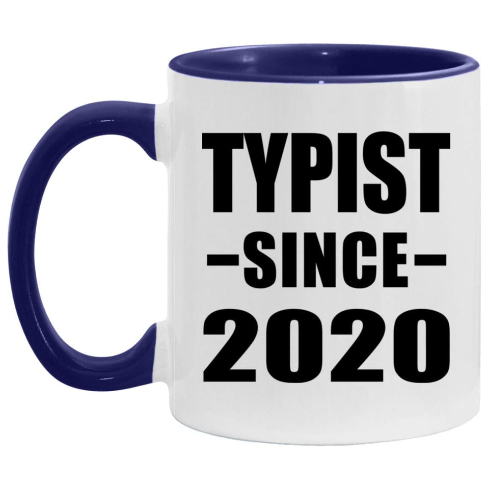 Typist Since 2020 - 11oz Accent Mug Purple